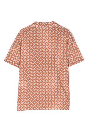 camicia in cotone marrone PAOLO PECORA KIDS | P3697COCCI